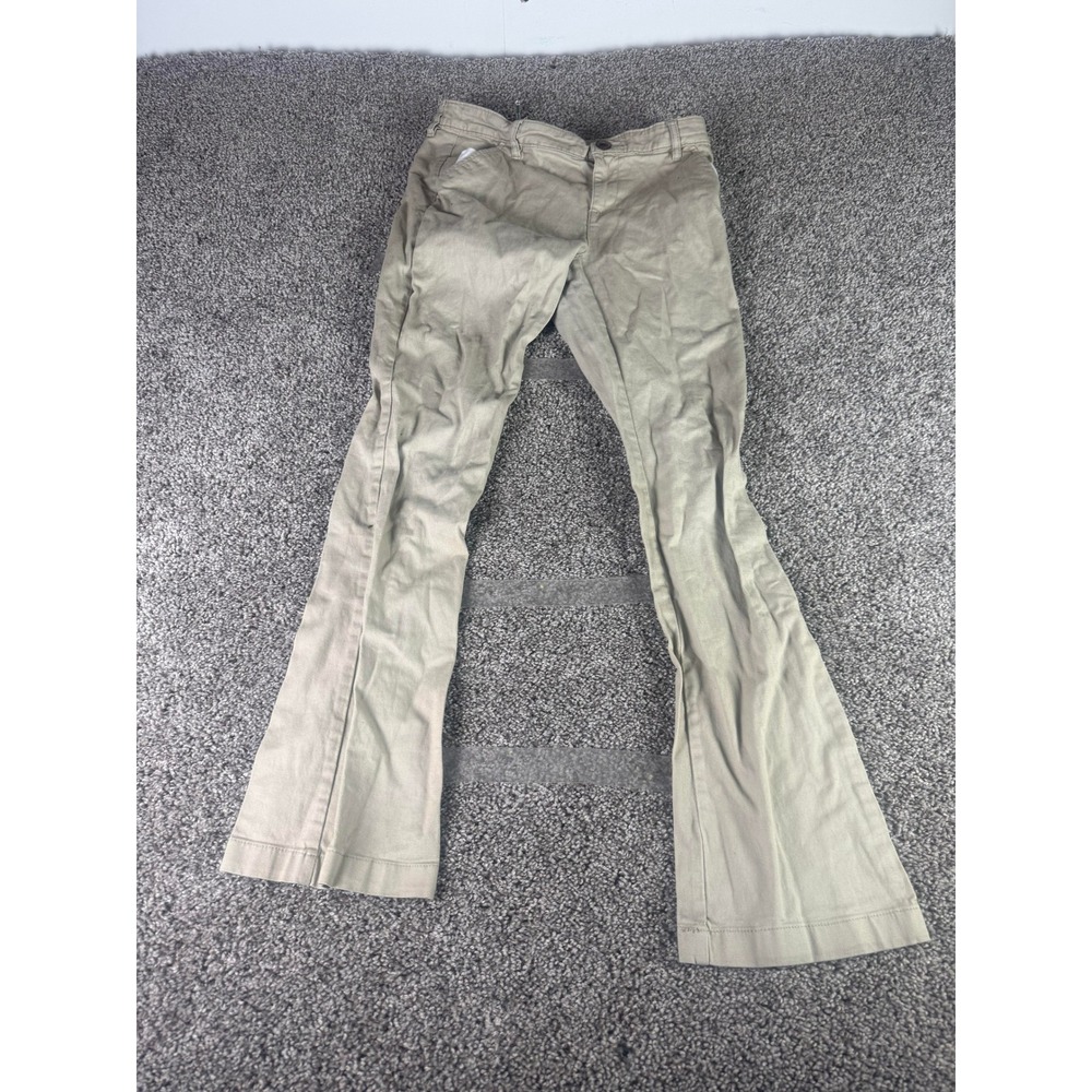 Old Navy Bootcut Pants Women's Khaki Chino Stretch School Uniform Casual - 16